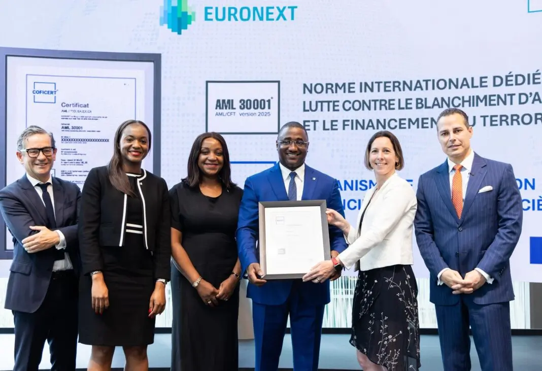 BGFIBank distinguée à Euronext pour sa conformité aux standards internationaux